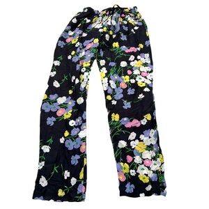 Asos Casual Pants Dark Gray Floral